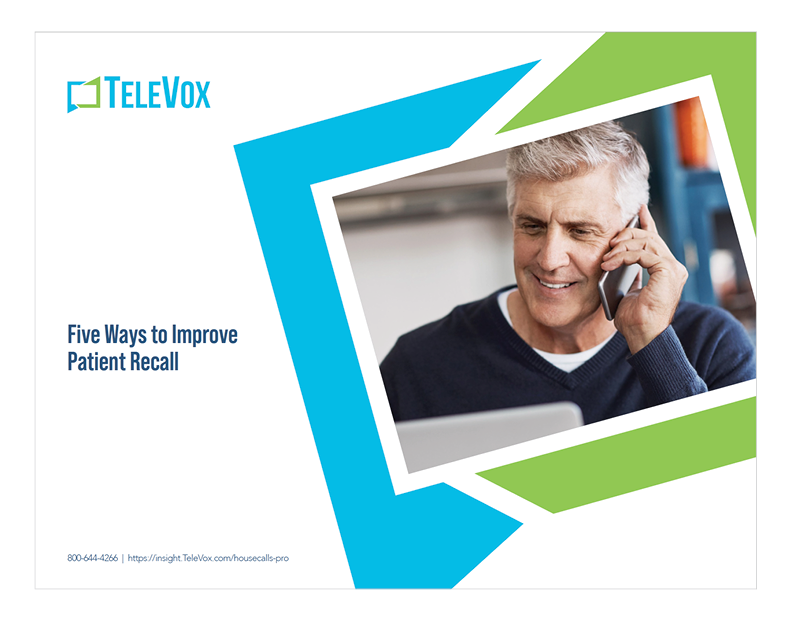 TeleVox eBook - Five Ways to Improve Patient Recall (Thumbnails)